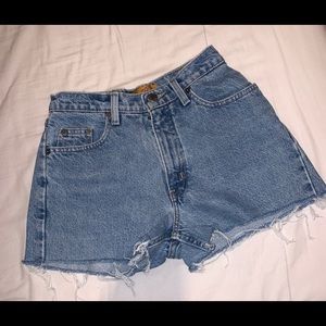 High Waisted Denim Shorts